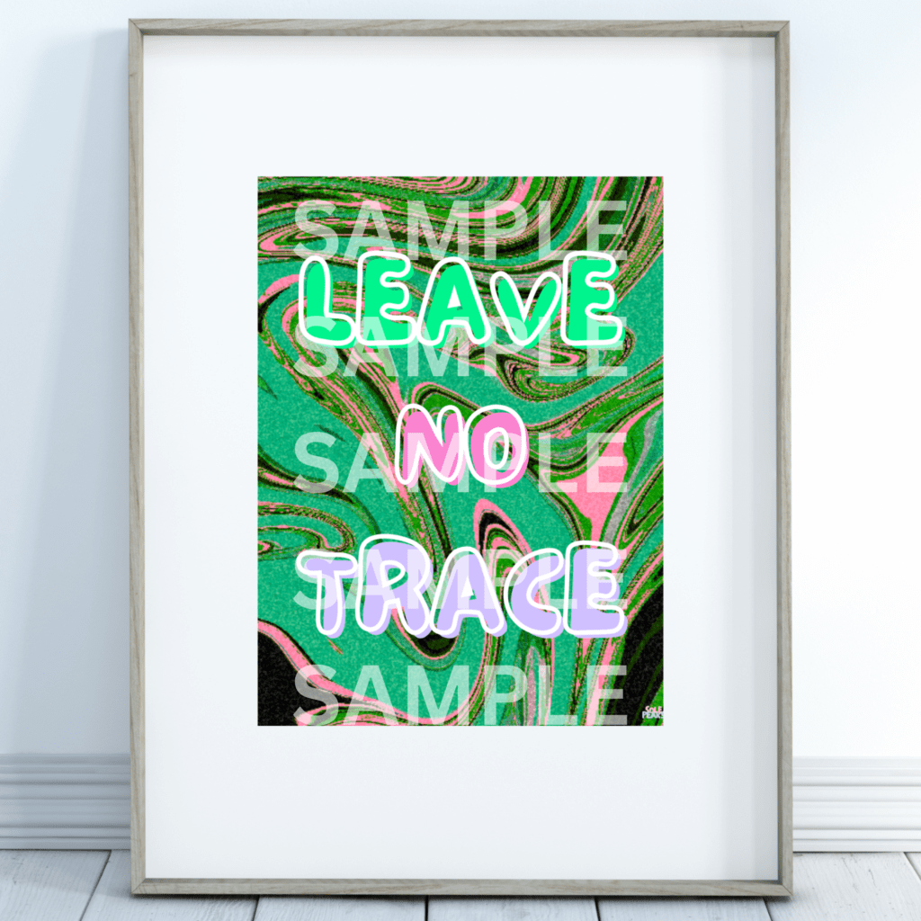 Printable "Leave No Trace" Poster - Sole Peaks