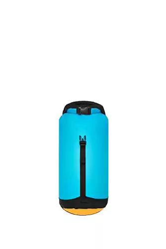 Sea to Summit eVac Ultra-Lightweight Compression Dry Bag, Waterproof Dry Storage, 8 Liter, Atoll Blue