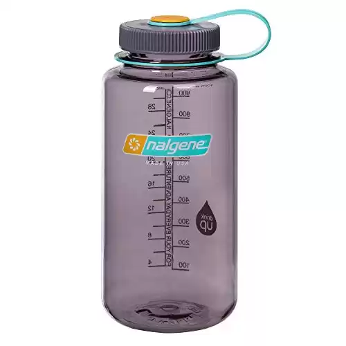 Nalgene Sustain Tritan BPA-Free Water Bottle Made with Material Derived from 50% Plastic Waste, 32 OZ, Wide Mouth