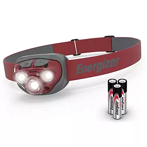 Energizer LED Headlamp Pro315, Rugged IPX4 Water Resistant Head Light for Camping, Outdoors, Power Outage Emergency (Batteries Included)