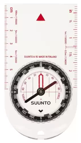 SUUNTO A-10 Compass: Compact, simple to use recreational hiking compass, Hiking, Boy Scouts, Orienteering