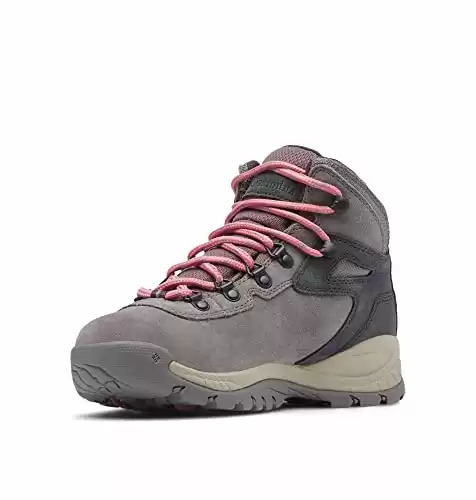 Columbia Women's Newton Ridge Plus Waterproof Amped, Stratus/Canyon Rose, 8.5